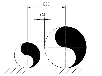 Pipe to Pipe spacing
